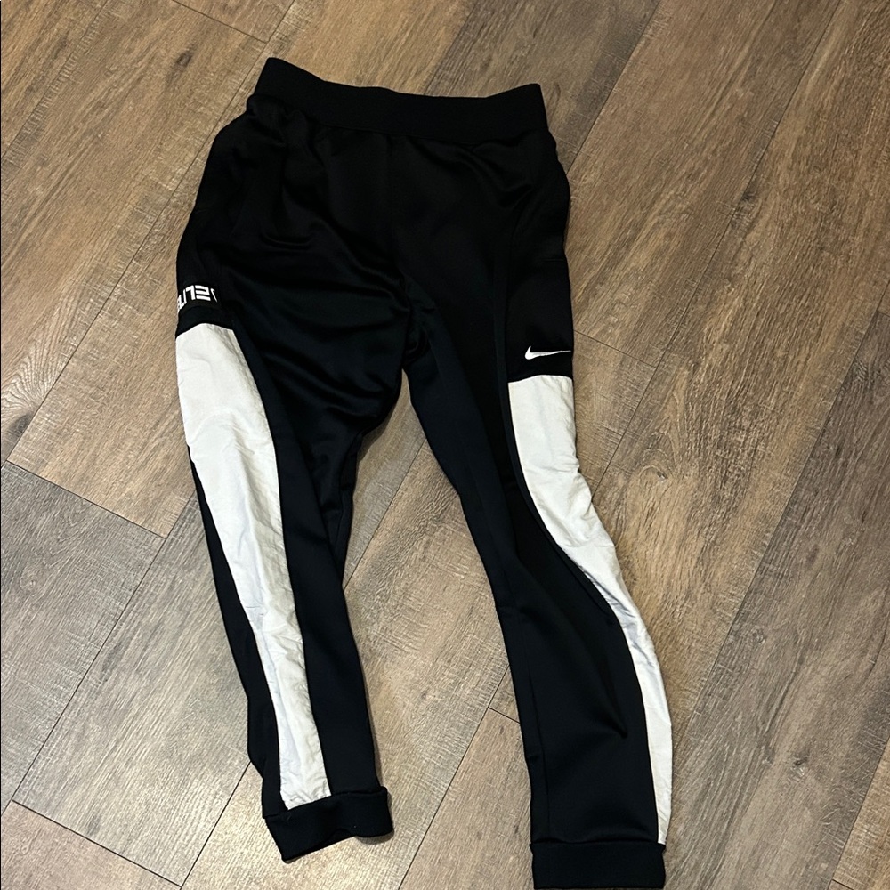 Youth Black and White Joggers